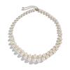 Simple Temperament Imitation Pearl Stacked Necklace Women, High-End Geometric Round Beads Multi-Layer Necklace Set