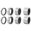 2 Set Carbon Fiber 5 10 15 20mm Bicycle Headset Front Fork Spacer Stem Bike WasherSilver