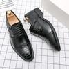 British Trend Gentleman Monk Strap Loafers Pointed Toe Patent Leather Shoes Men Wedding Dress Formal Footwear Zapatos Hombre
