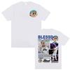 BLESSD BENDECIDO Tour 2025 Merch Rapper T-Shirt, Herren- und Damenbekleidung, Hochwertiges Harajuku Hip Hop Baumwoll-T-Shirt