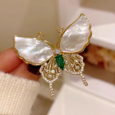Oryginalna Super Piękna Francuska Retro Elegancka Broszka Motyl Korsarz Elegancka Przypinka Ładna Wszystkie Dekoracyjne Kobiety