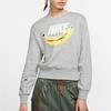 Nike Sportswear Short Sleeve Casual Pullover Sweatshirt Women Sweatshirt Gray CK4436-063