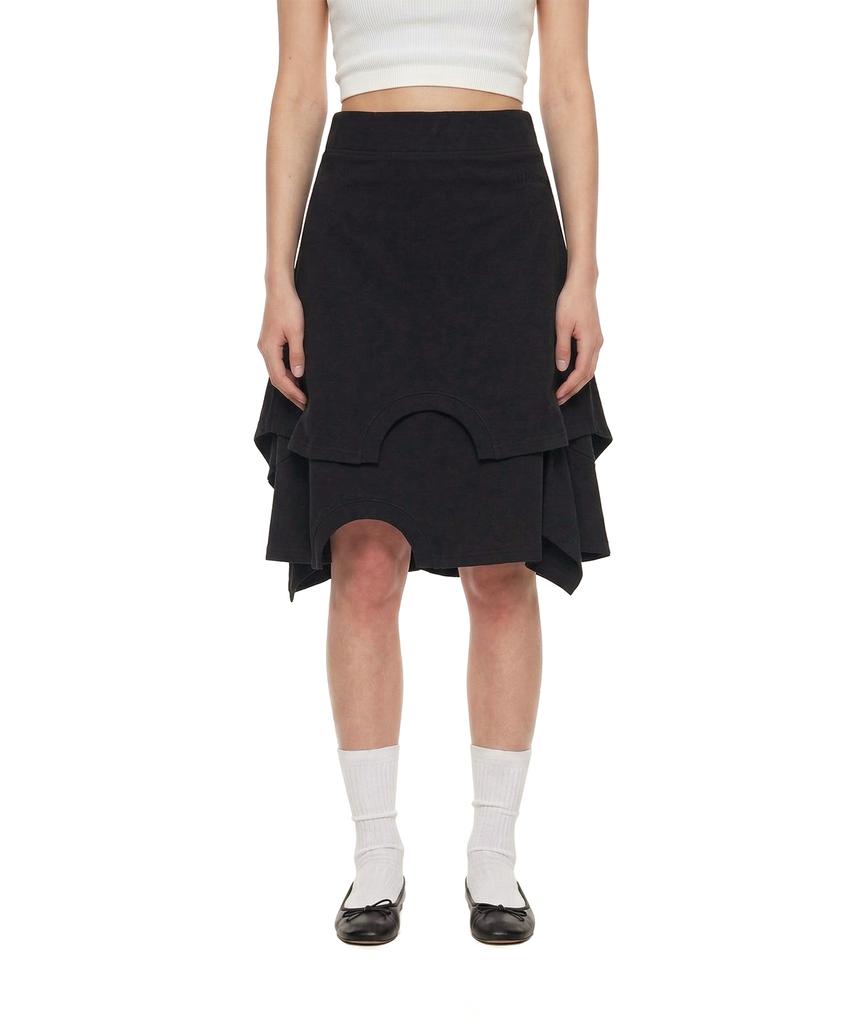 Trunk Project Upside-Down Midi Skirt_Black