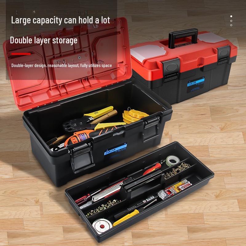 Draagbare Multifunctionele Plastic Gereedschaps- en Opbergdoos voor Huis- of Autoreparatie