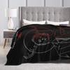 Blur - Hannigram Hannibal Blanket Flannel Novelty Warm Throw Blankets for Bedding Lounge Summer,