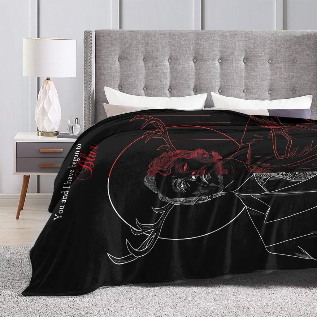 Blur - Hannigram Hannibal Blanket Flannel Novelty Warm Throw Blankets for Bedding Lounge Summer,