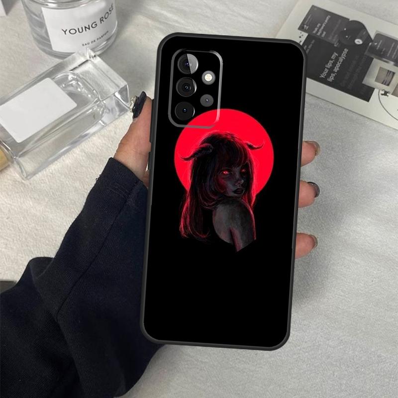 Aesthetic Devil Woman Bad Girl Case For Samsung Galaxy A56 A36 A16 A33 A13 A23 A52 A32 A12 A54 A34 A14 A53 A15 A35 A55 A17