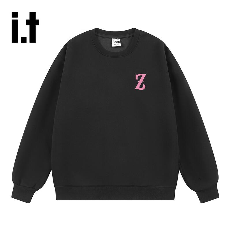 izzue Unisex Retro Letter Print Pullover Sweatshirt 3XL
