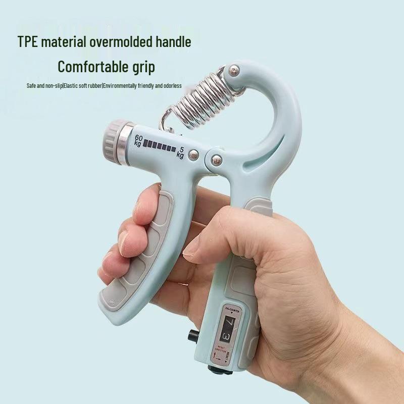 Adjustable Rubber-Coated Men's Hand Grip Strengthener - Wrist Exerciser for Home, Outdoor Sports, and Fitness.