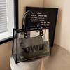 Large Capacity Transparent Jelly Tote Bag For Women Stylish Summer Shoulder Bag