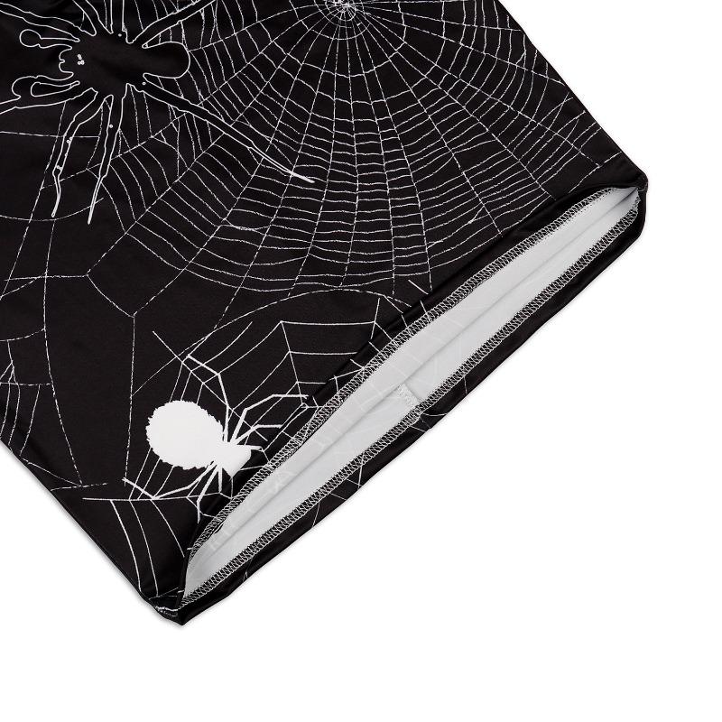 Hot-selling Halloween women's clothing, spider web print hip-wrapped women's long-sleeved slim-fit dress