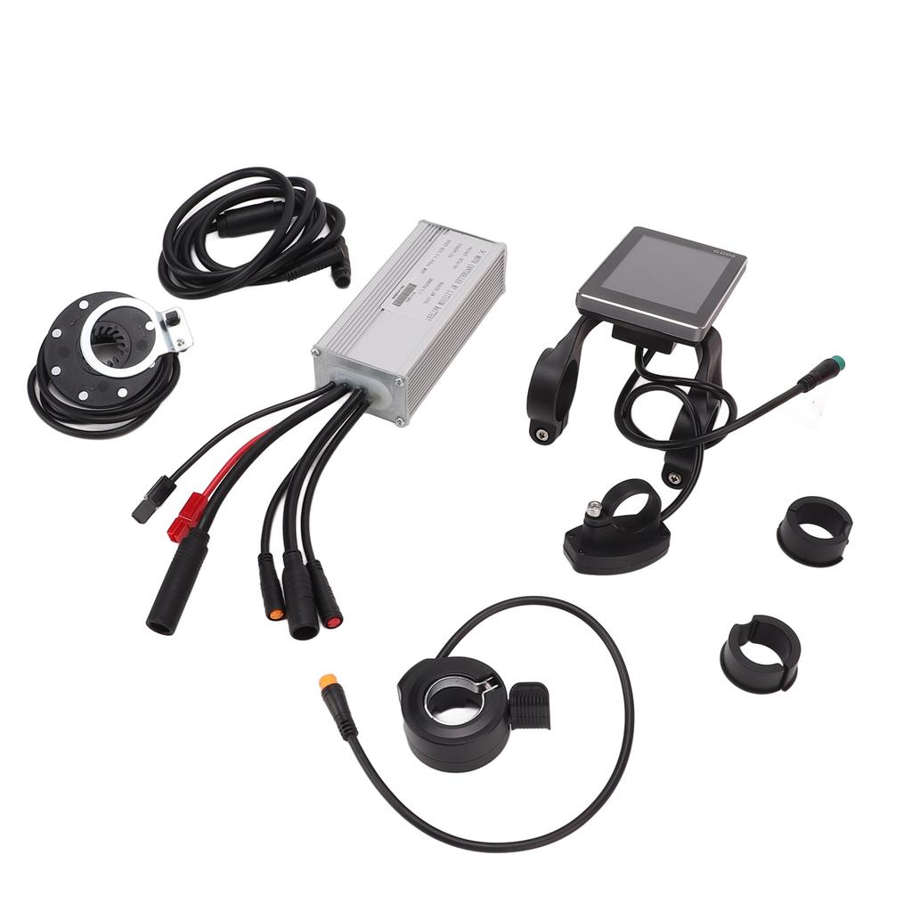 Fahrrad Lithium-Batterie Conversion Kit 22A Controller GD06 Display 1 zu 2 Anschluss Linie Kit für