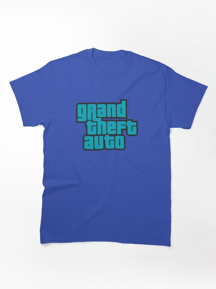 Grand Theft Auto GTA Grand Theft Auto Logo Cool Blue Classic T-Shirt