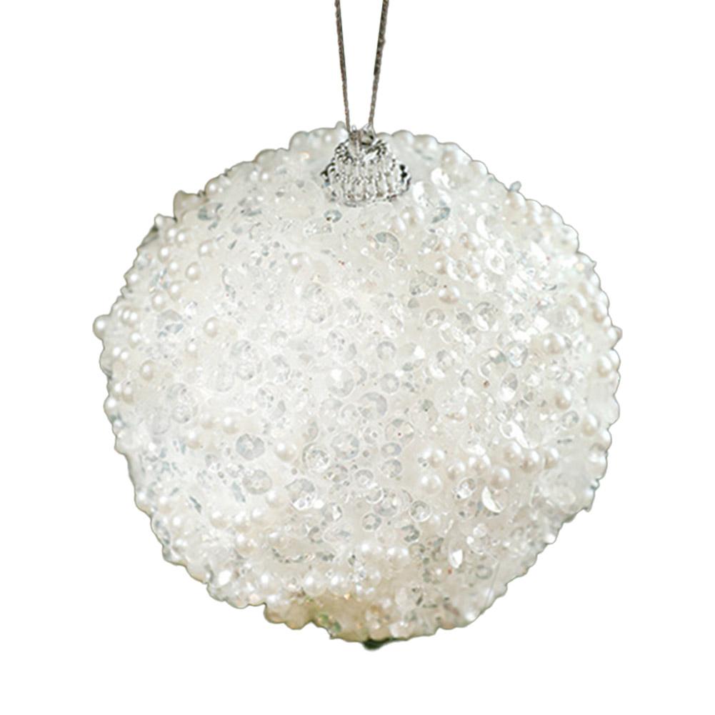 1pc 8cm Glitter Christmas Ball Ornaments For Christmas Tree Decor Hanging Balls Christmas Ball Ornaments Holiday Seasonal Déco