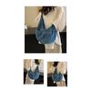Denim Dumpling Bag Female New Simple Solid Color Shoulder Crossbody Bag Casual Lightweight Large Capacity Canvas Bag