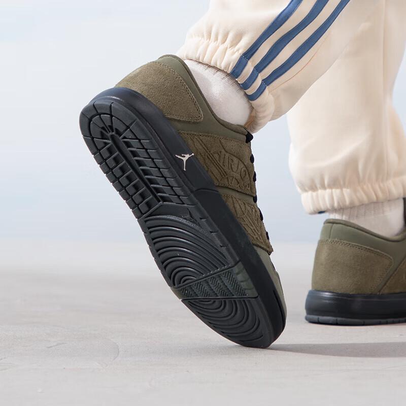 Air Jordan Nu Retro 1 Low GS Cargo Khaki Kids Sneakers Green Medium-Olive Light-Bone FB4412-200