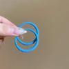 2024 Colorful High-End Hoop Earrings: Women's Summer Vacation Style, Seaside Dopamine Round Face Design