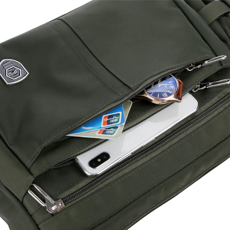 Męska torba crossbody na ramię plecak z nylonowego płótna o dużej pojemności