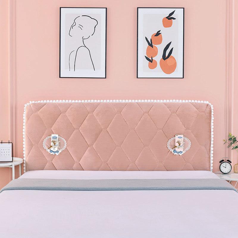 

Современный Минималистичный Новый Однотонный Чехол на Мягкое Изголовье Универсальный Эластичный Защитный Чехол для Кровати на Четыре Сезона Пылезащитный Чехол Спинка W150xH65cm 1pcs