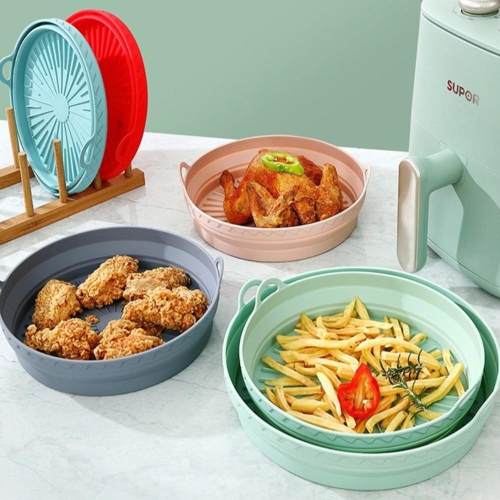 Foldable Air Fryer Mats Multi-Purpose BBQ Baking Pan New Air Fryer Lining  Kitchen Accessories