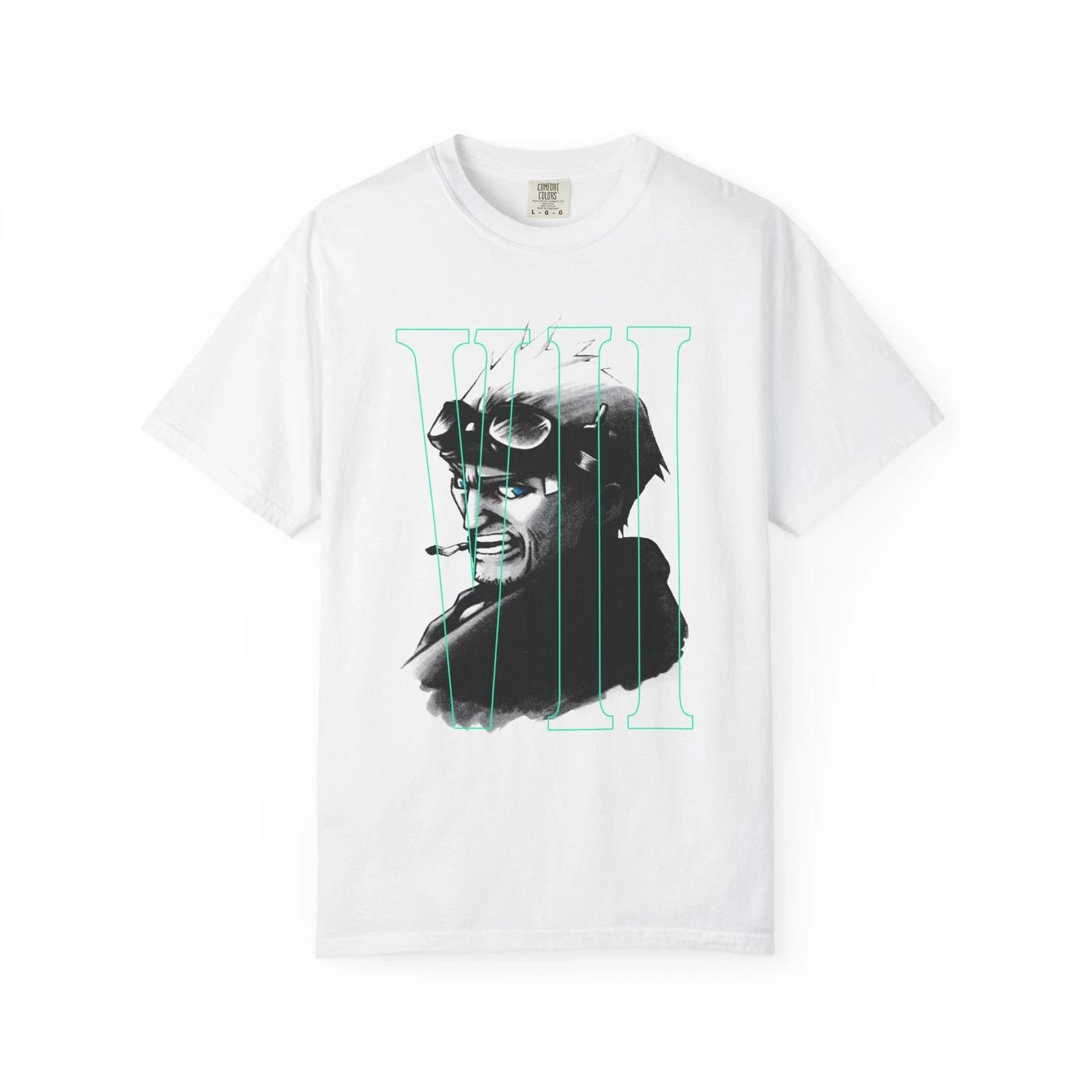 

Final Fantasy VII Cid Portrait Shirt, RPG, PlayStation, Japan 2XL