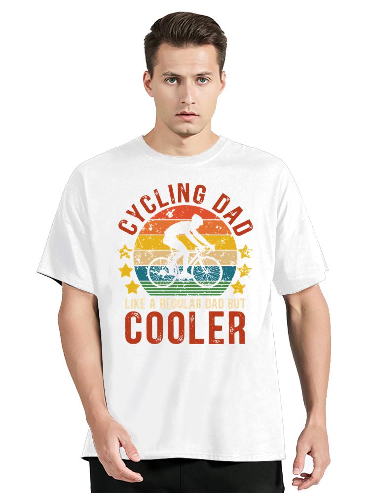 Cycling Dad Cooler Print Men's Clothing Oversized T-Shirt Funny Vintage Mountain Bike Tshirt New Casual Tops Father Day T Shirt