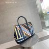 NEW Canva Large Capacity Versatile Women's Pack New Style Mother-child Shoulder Bag Underarm Bucket Bag Stripes