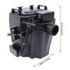 6KW Dry Ice Fog Machine, Black Stainless Steel, Covers 2152 Sq Ft, Suitable for Large-Scale Stage Performances