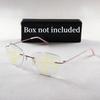 2026 Ultra Light Frameless Progressive Multifocal Reading Glasses, HD Anti Blue Light Presbyopia Eyewear Diopters +1.0 To +4.0