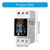 High Accuracy Electrical Parameters Meter Electric Current Power Monitors DIN Rail Mount Flame Retardant Case LED Display