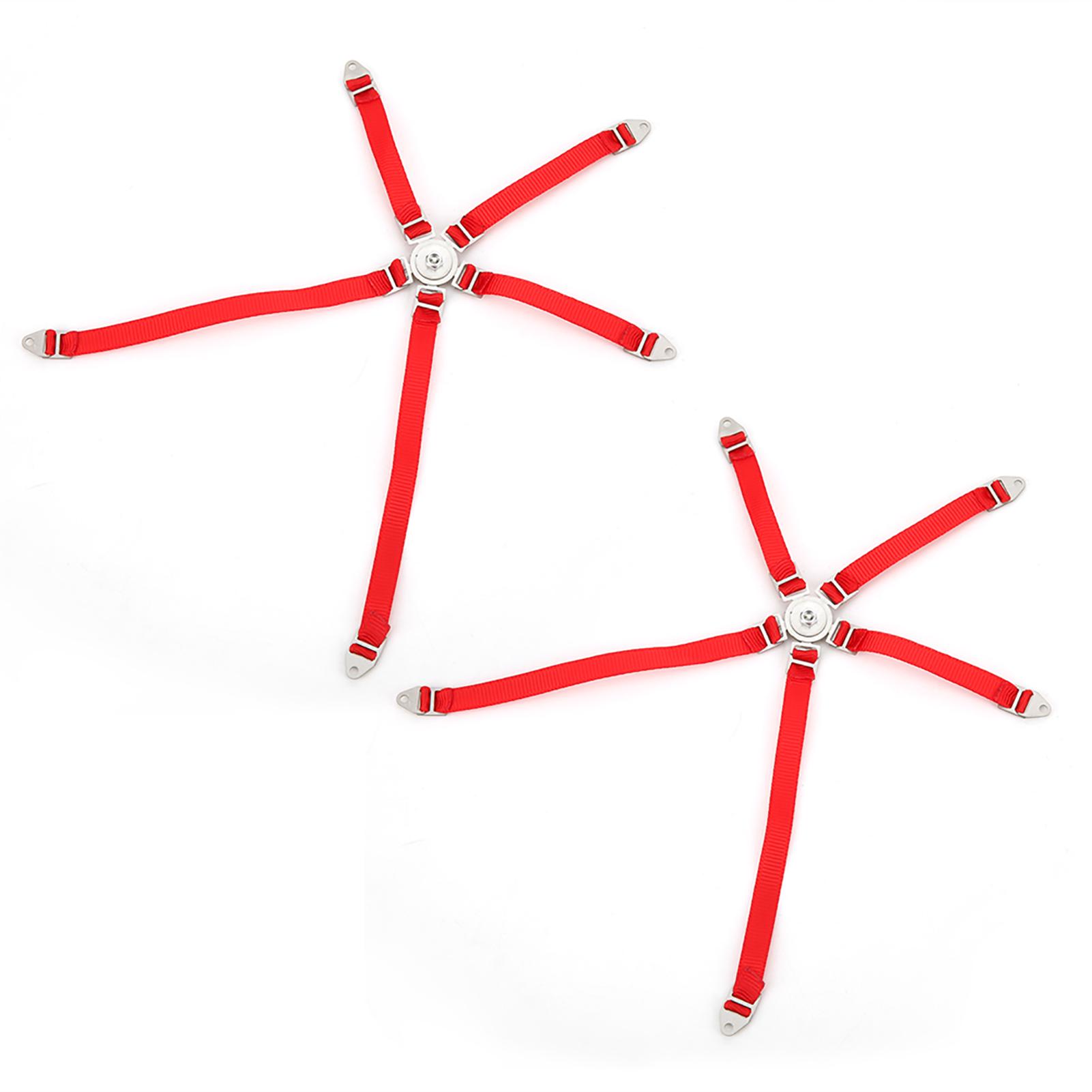 

2 шт. Имитация ремня безопасности водителя, Имитационный ремень безопасности для Axial 1 10 90018 RC Course TruckRed Red красный