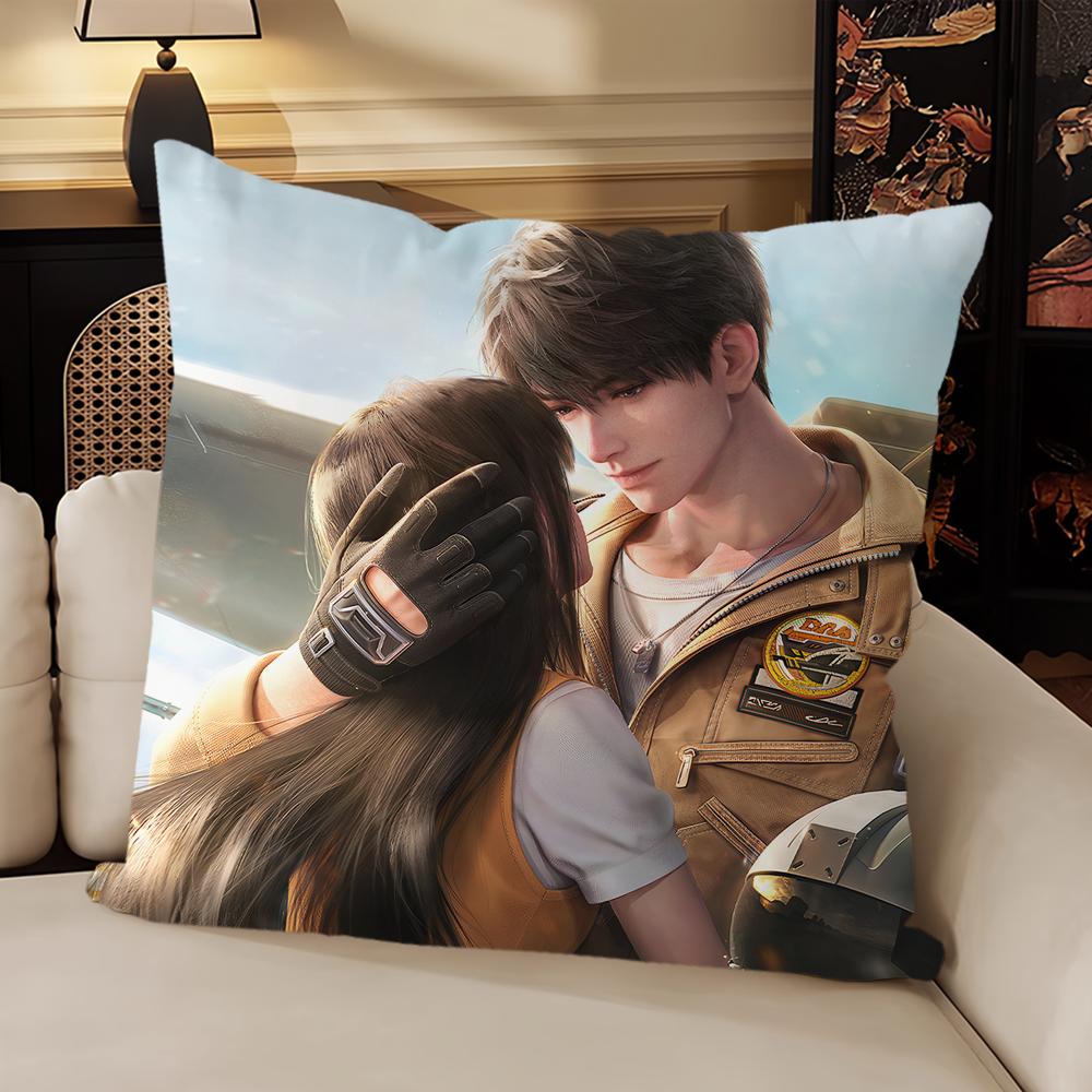 Hot Game Love and D-Deepspace Caleb Cover Sofa Living Room Bedroom Headboard Backrest Cushion Square Cushion Nap Time Pillow Cas