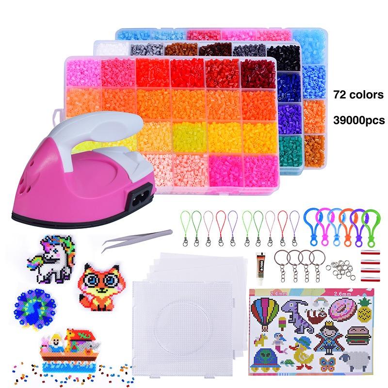 

1SET 2.6mm Pin Bean Fusion Bean 72 Color Set Boxed EVA Pin Bean Educational Children s Toys