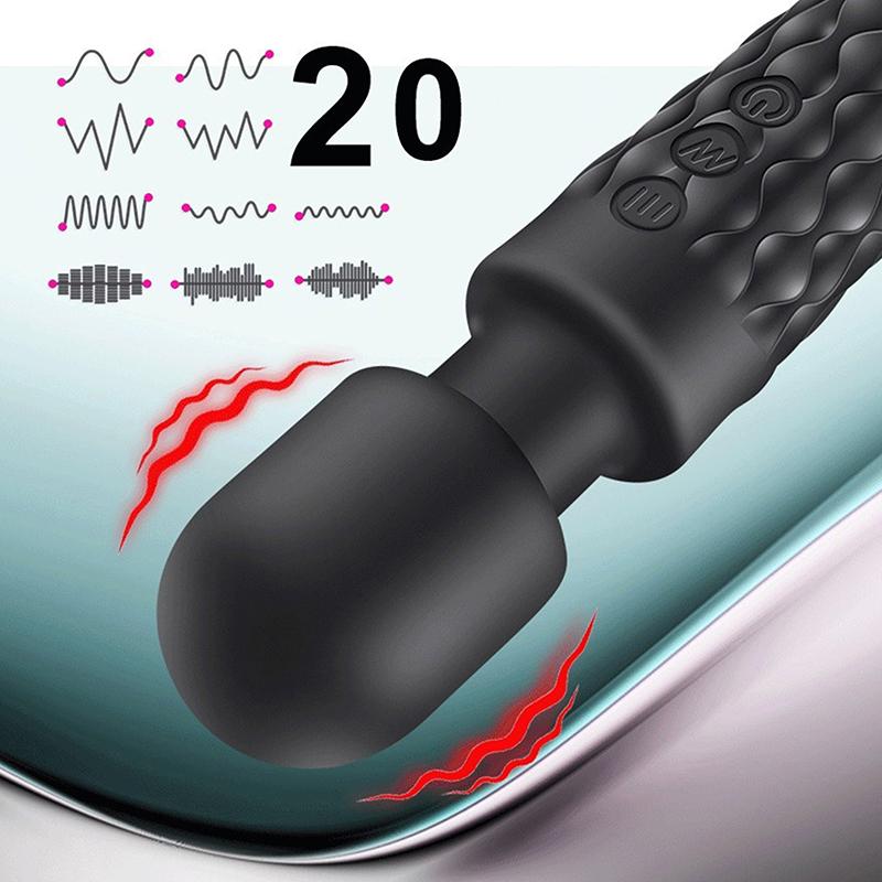 Av Vibrator Strong Magic Wand Waterproof Massager Clitoris Stimulator Sex Toys G Spot Usb Rechargeable Adult Female Sex Product