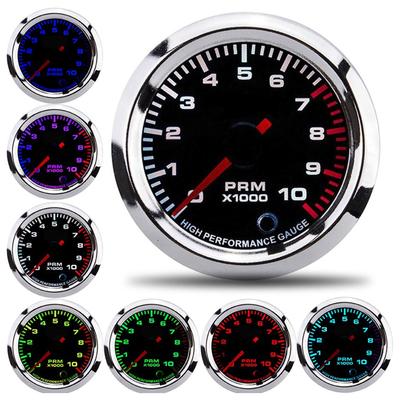 52mm2in Universal 7 Farben Drehzahlmesser mit Messbereich 0?10000 U/min
