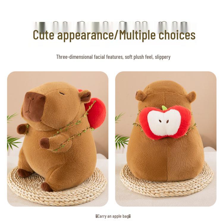Fruit Plush Capybara Pull String Toy