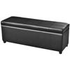 Day and Night - Day and Night Long Black Wooden Storage Bench