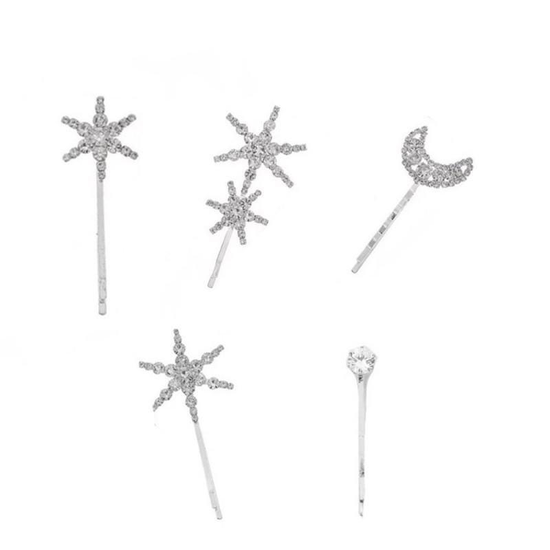

Korean Series Small Fresh Star Hair Clip Sweet Cute Girl Bangs Fashionable Headwear gilded