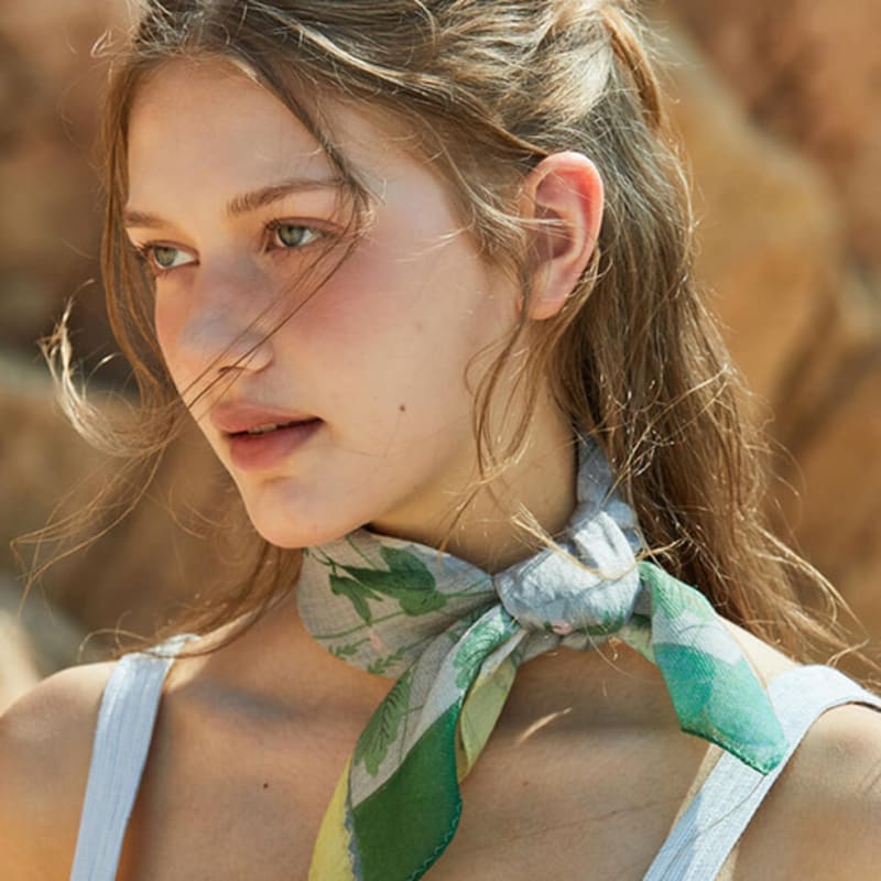 ANA MAISON Calm Place Silk Wool Petit Scarf [PMPsw-1430]