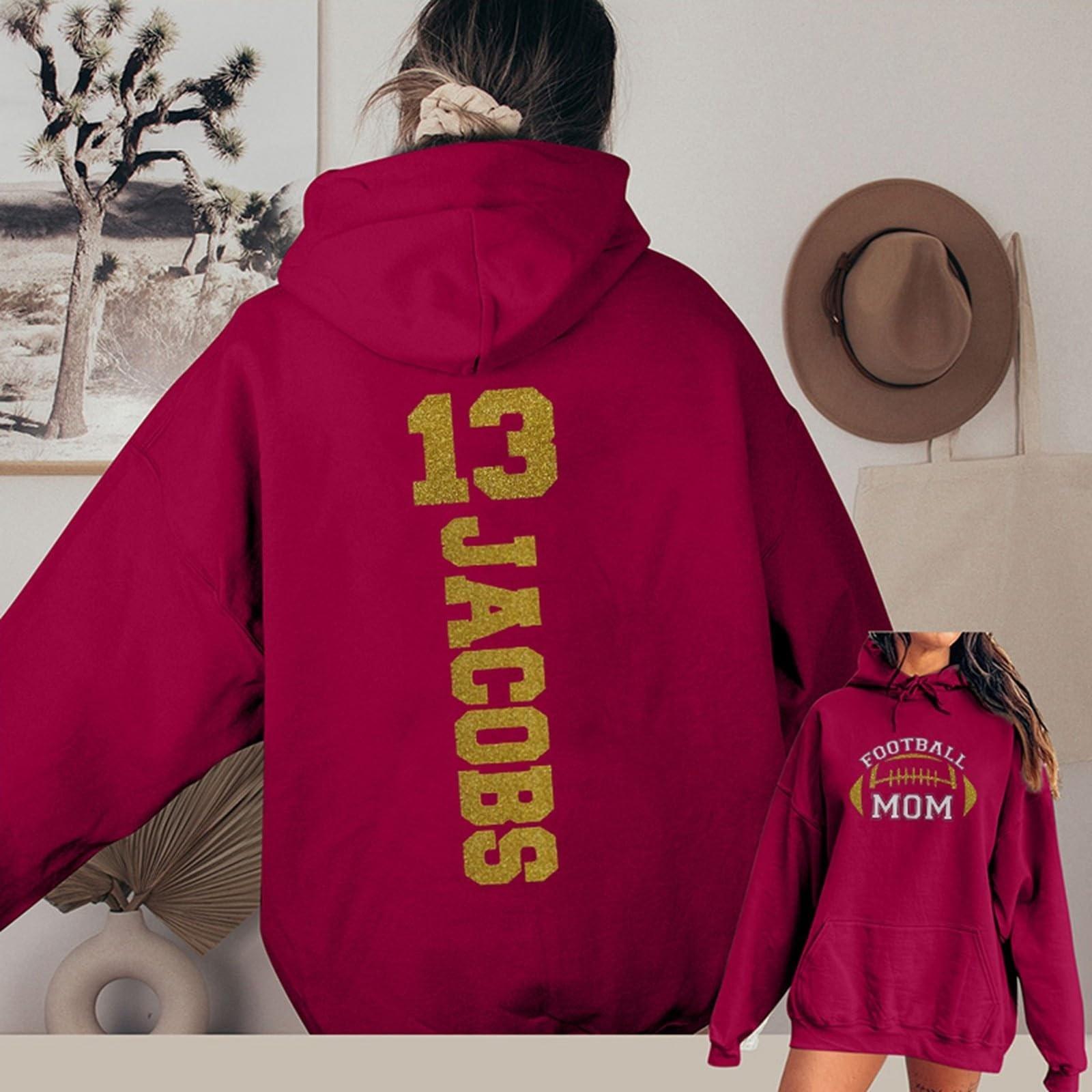 

Женская мода легкий длинный рукав пуловер толстовки с капюшоном с карманами графическая толстовка M красный