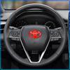 1Pcs Car Steering Wheel Badge Decal Auto Styling Car Decoration Sticker For Toyota C-hr Prado Rav4 Yaris Hilux Prius Avensis Corolla Camry