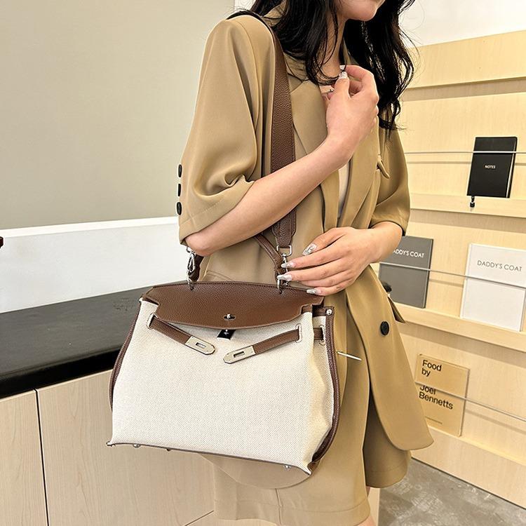 Stylish Large-capacity Platinum Bag, New High-end Textured Simple Handbag, Commuter Shoulder Messenger Bag