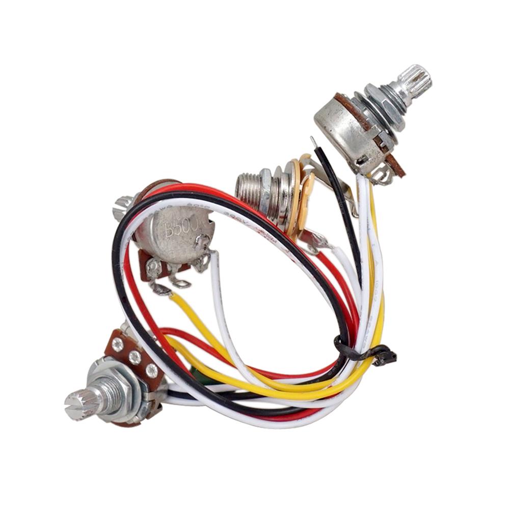 Electric Bass Prewired Wiring Harness Set 500K Pots Bass Prewired Wiring Harness Electric Guitar Accessories for Jazz Bass China Mainland