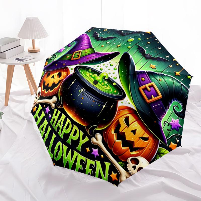 1pc Halloween Cauldron Automatic Folding Umbrella. Portable Collapsible Design, Best  Birthday Festival Gift Yy250924115