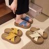 Women's Platform Slippers Women's Summer Wear New Fairy Bohemian Sandals Vacation Soft Flat Beach Shoes