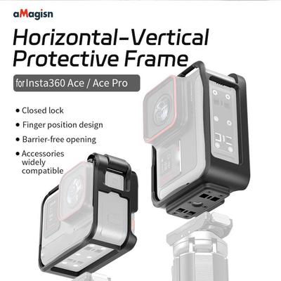 For Insta360 Ace Pro Rabbit Cage Case Horizontal And Vertical Shooting Protection Frame For Ace Action Camera Protection Cover