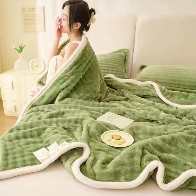 

LISM Luxury Faux Rabbit Fleece Double-Sided Blanket