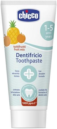 

Chicco Toothpaste Fruit Mix детская зубная паста с фтором TU прозрачный