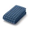 Fluffy Pile Face Towel Set of 15, 34 X 85 Cm, Blue Check (Patterned)