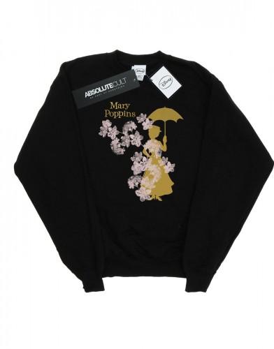 Disney Womens/Ladies Mary Poppins Floral Silhouette Sweatshirt